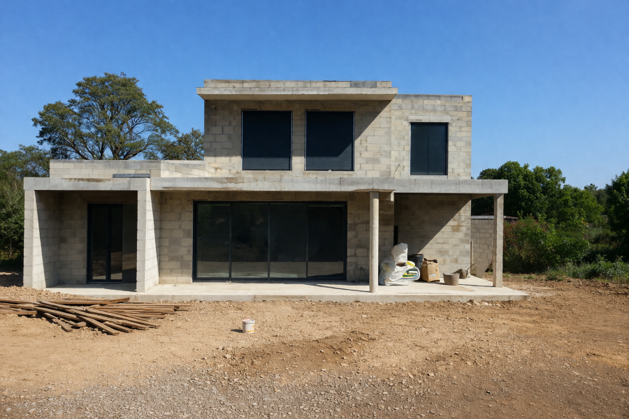 façade avant nettoyage